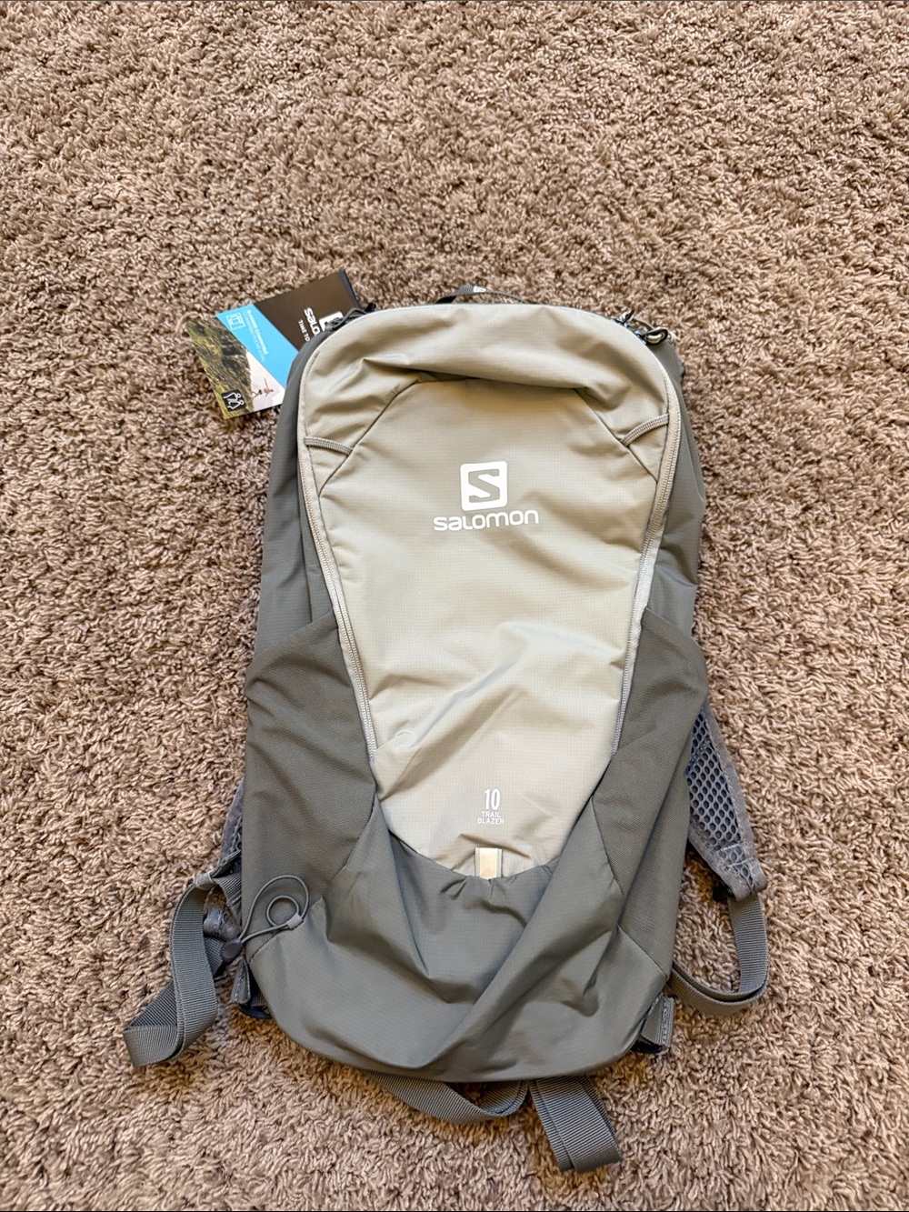 Salomon Wrought Iron Grey Trail Blazer 10L Daypack